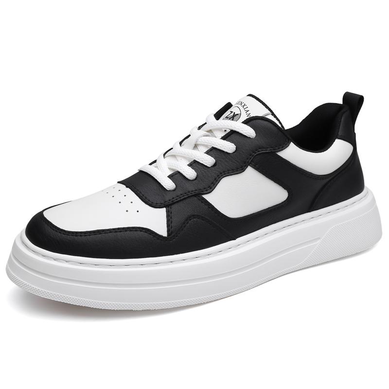 Fashion New Arrival Men Vulcanize Shoe Soft Leather Sneakers Personality Male Skateboard Footwear Versatile Tenis Masculino Casual Shoes