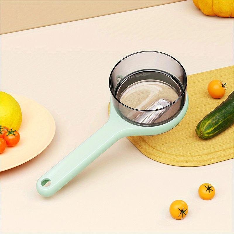 

2-In-1 Multifunctional Fruit and Vegetable Peeler,Serrated Stainless Steel Blade,Built-In PET Material Storage Box,Kitchen Tool,Efficient Peeling Tool 2pcs світло-зелений колір