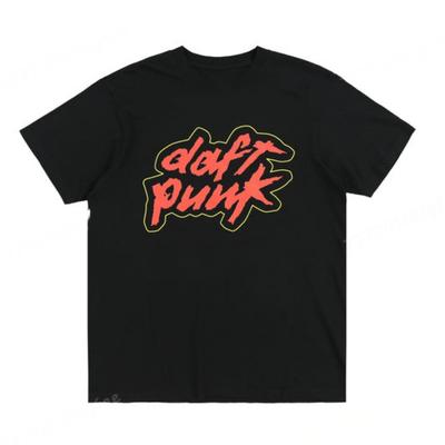 Pánské letní bavlněné tričko Daft Punk Dámské jednobarevné krátkorukávové Unisex Streetwear