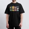 T-shirt Demon Slayer Uomo Cotone Puro Casual Girocollo Manica Corta Abbigliamento Estivo Sportivo Casual Top a Manica Corta