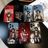 A-Attack On T-Titan M-Mikasa A-MA Phone Case For iPhone 17,16,15,14,13,12,11 Plus,Pro Max,XS,Soft Silicone Black Cover