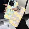 Case For iPhone 16 15 14 13 12 11 Pro Max Yellow Lemon Slice Lichee Pattern pHONE Cover For iPhone 16e XS Max X XR 16 Plus Funda