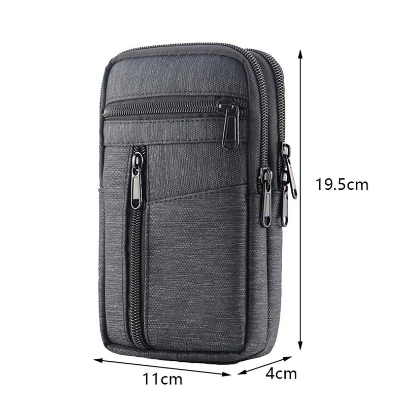 Riñonera Impermeable para Mujer Bolso Doble Capa Táctico al Aire Libre Riñonera con Cinturón Bolsillo para Teléfono Hombre Bolsos Unisex