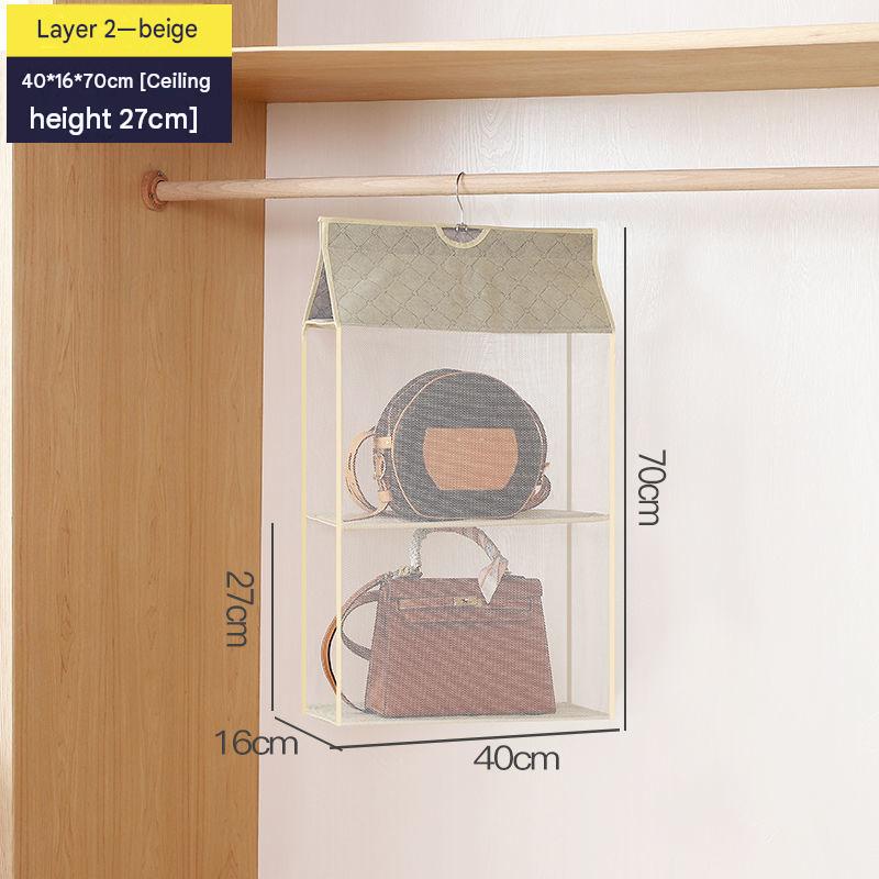 Hanging Organizer for Closet, Storage Bag for Purses, Door Storage Rack, Multi-Layer Household Storage Hanging Bag