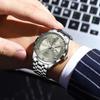 Hight Quality  Luxury Stainless Steel Watch for Men  Luminous Waterproof Date Men Quartz Watches