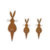 Rusty Metal Bird Silhouette: Retro Garden Tree Ornament