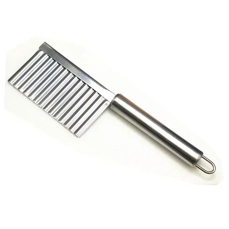 Stainless Steel Wave Potato Slicer Vegetable Cutter Potato French Fries Cutter Gadget Accessories Supplies Kitchen Cooking Tools