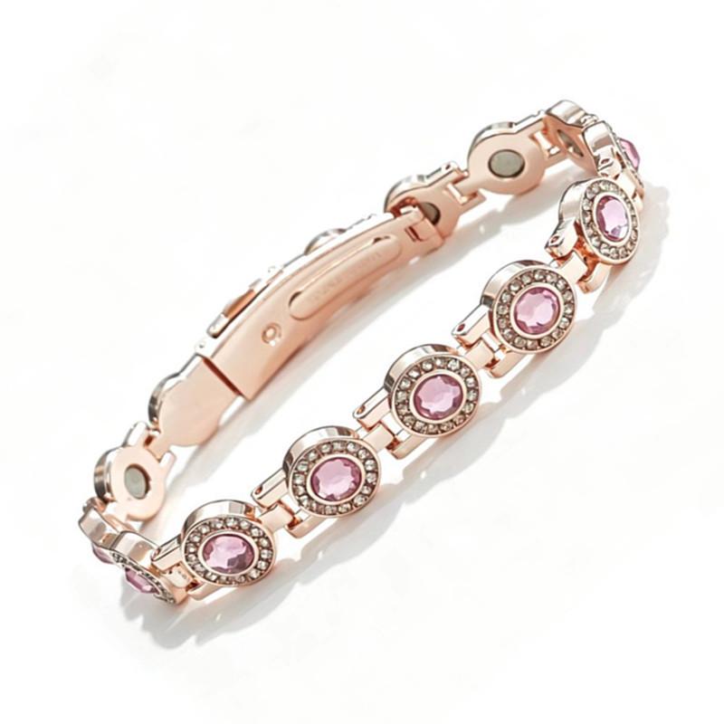 Antique Copper Magnetic Bracelet: Retro Fashion Three-Row Adjustable Couple Bangle