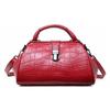 Vintage Alligator Pattern Fashionable Large-capacity Leather Doctor Bag Commuting High-quality Women's Portable Shoulder