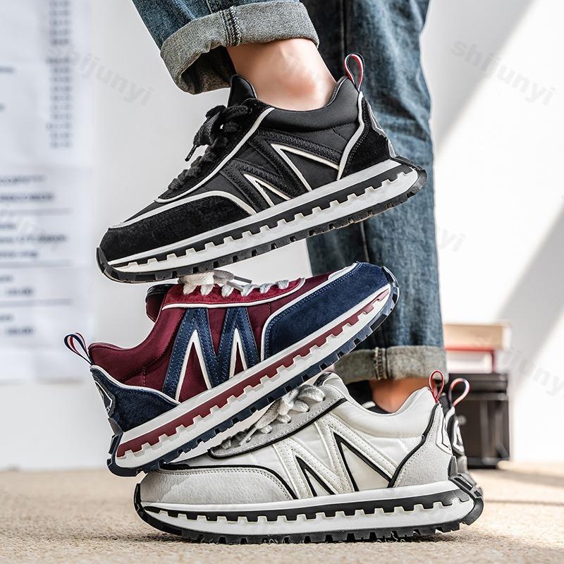 Mode Nische Designte Low Top Casual Low Top Sportschuhe für Herren 2025 Herbst Modetrend Vielseitige Bequeme Dickbesohlte Sneaker