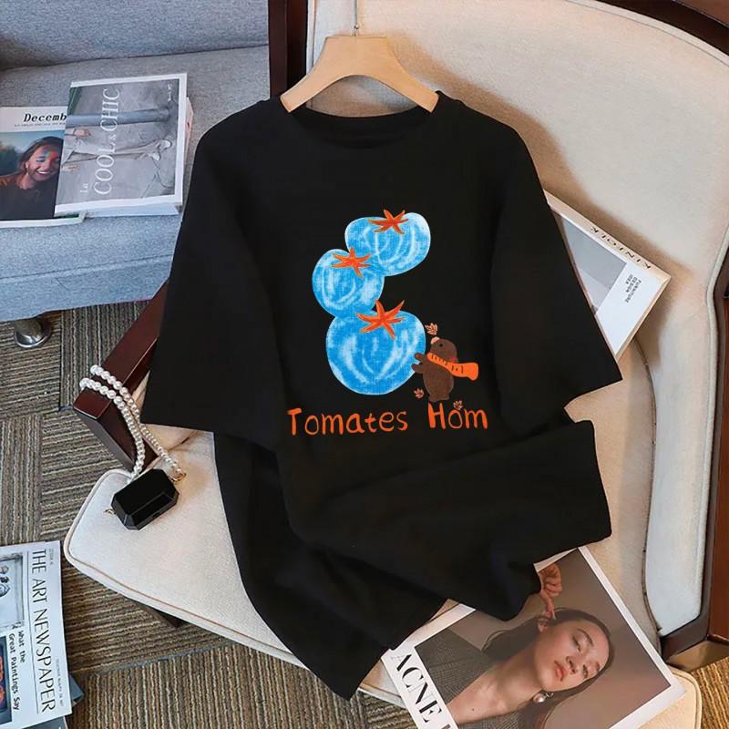 Womens Cotton Short Sleeve T Shirt 2026 Cute Animal Print Loose Fit Casual Top