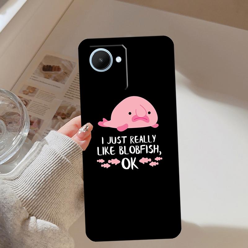 

Cartoon Blobfish For Realme 14 10 11 12 13 Pro Plus GT 7 Pro 6 5 GT 6T C67 C61 C55 C53 C51 C21Y C25S C75 Case Realme 11 Pro