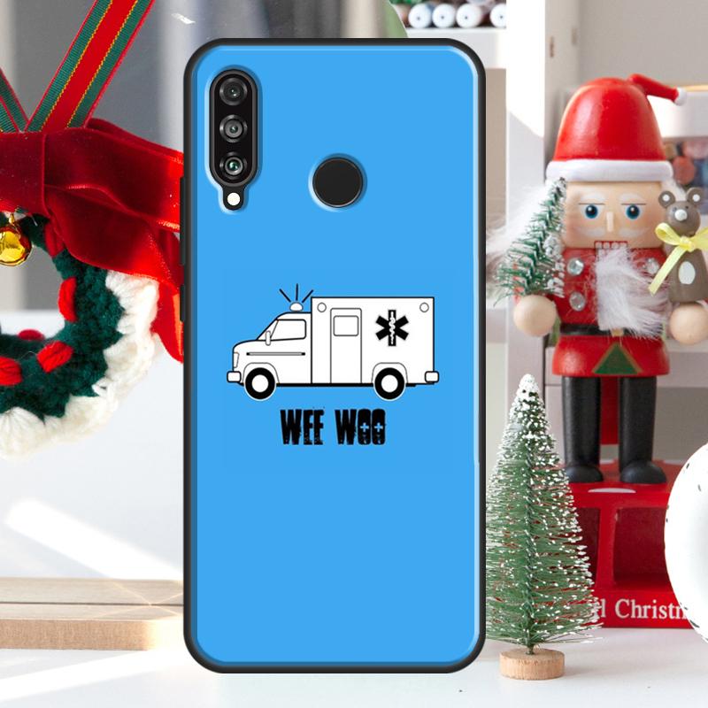 Wee Woo Ambulance For Huawei Nova 5T 9 10 SE 7i 8i 11i 12i Y73 Y72 Y61 Y91 Y60 Y70 Y90 P20 P40 P30 Lite Case