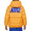 Nike Down Jacket Fleece Lined Fashion Versatile Thermal Ochre Yellow Teenagers DZ9965-752