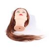 Makeup Mannequin Head Hairdresser Training Head Cosmetology Doll Head Blond Golden Brown