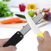 Outdoor Camping Folding Double Sided 400Celsius600# Sharpener Stone Whetstone Sharpening Tool(Yellow)