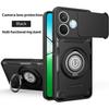 Anti-slip Armor Shockproof Case For Honor X8D Slide Camera Lens Protection Rotating Ring Stand TPU Frame Plastic Phone Cover