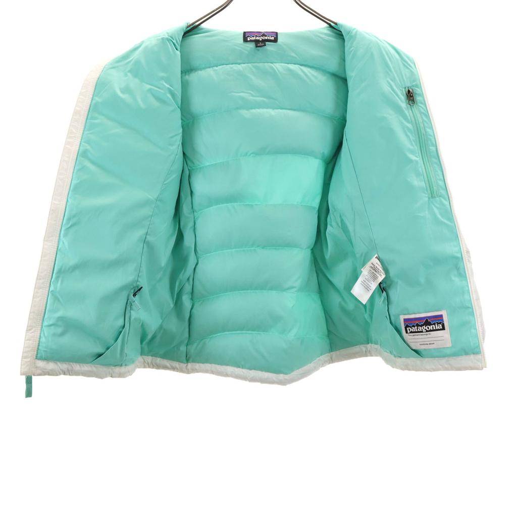 Patagonia Down Jacket L 12 White 68212FA18 Outdoor Pocketable Kid's Used