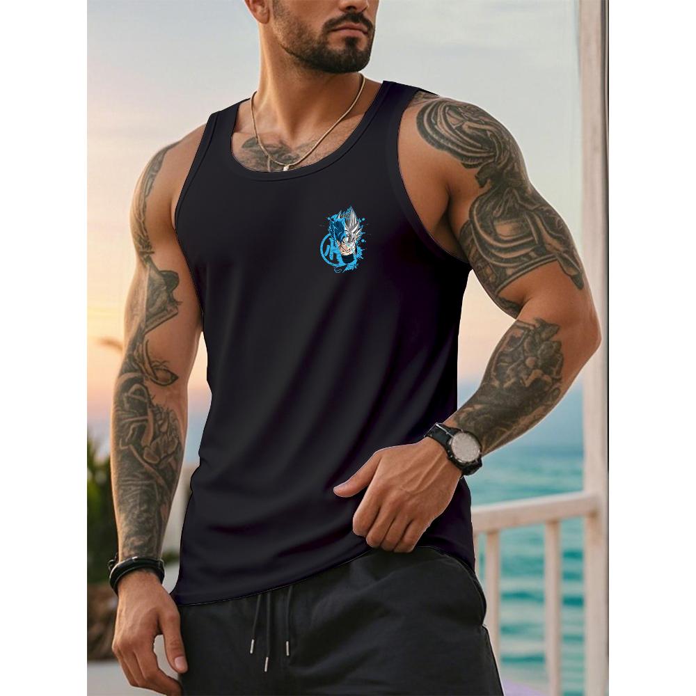 

Quick Dry Athletic Tank Top Gym Workout Sweat Absorbent XXL чорний
