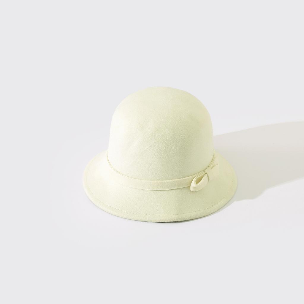 French Small Fragrant Hat Women's Autumn and Winter Felt Hat Elegant Temperament Woolen Celebrity Top Hat Small Basin Hat