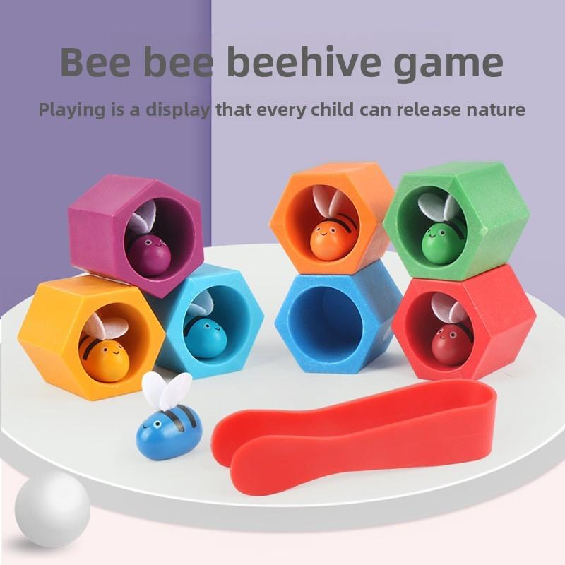 Peak Montessori Wooden Box Toys Educational Puzzle Toddlers Focus Color Sorting