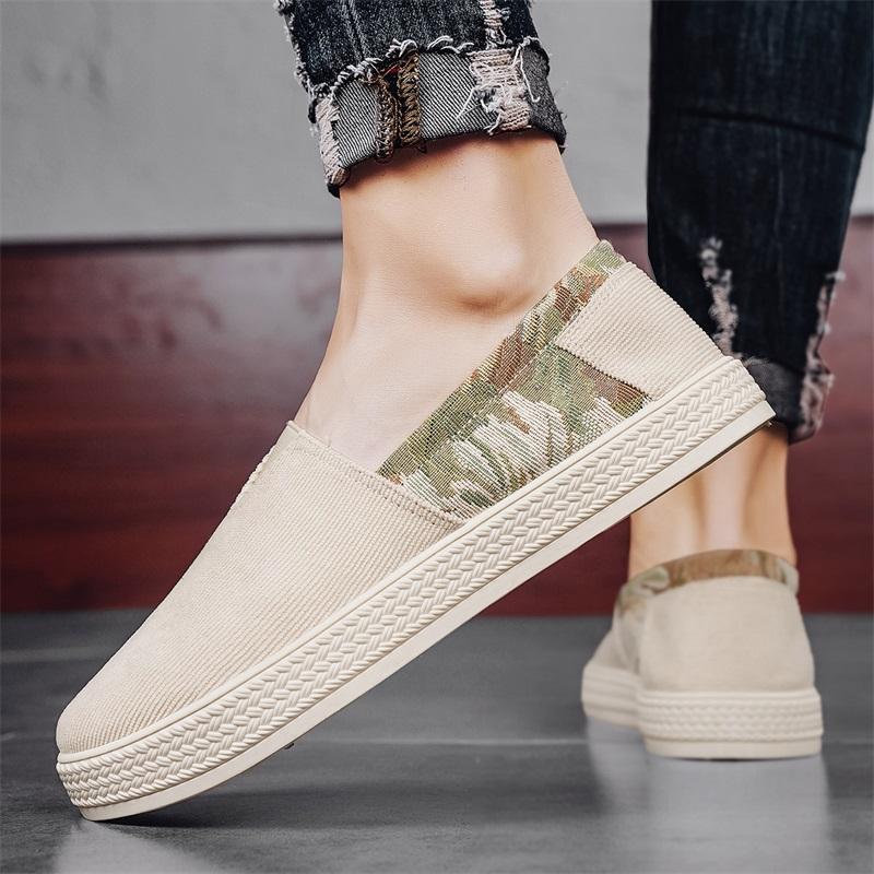 Canvas Men's Shoes Summer Breath Lazy Driving Work Board Shoes Casual Sports Lightweight Versatile Cloth Shoes Zapatillas Hombre