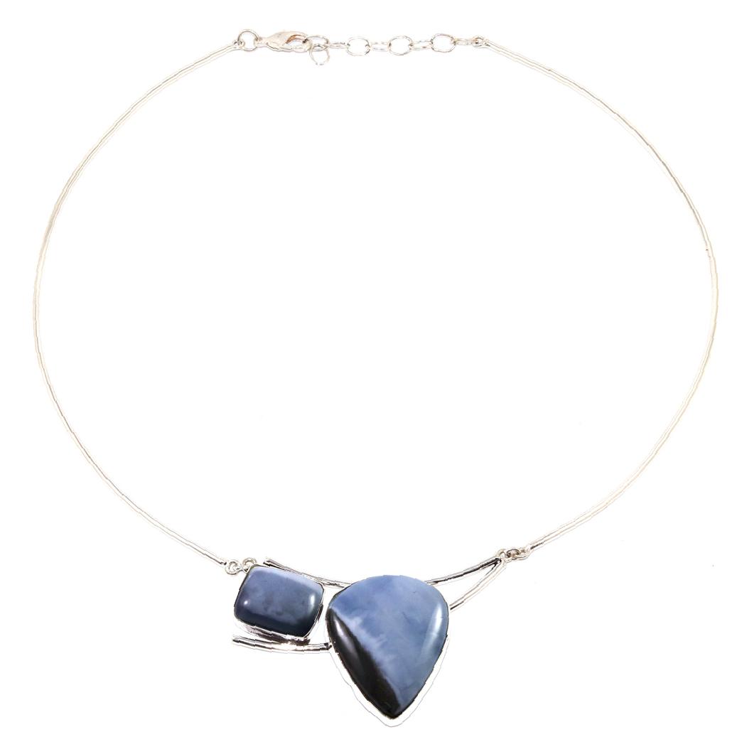 

Necklace Owe Opal Gemstone Gift For Mother Silver Jewelry 16