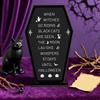 Halloween Decoration Table Sign Desk Wooden Coffin Sign For Halloween Message Board Display Holiday Ornament For Dining Room