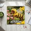 1-5Pcs 2026 Dachshund Hanging Wall Calendar 12 Months Fun Dogs Pets Calendars with Cute Dachshund Photos for Offices Bedrooms