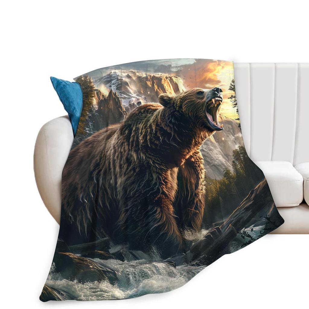 Fishshaped letter pattern digitalprinted polyester Bedroom velvet flannel soft sofa cover blanket Fleece blankets for beds