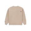Li-Ning Sports Life Series Daily Progress Gold Embroidery Loose Round Neck Pullover Sweatshirt Women Tops Misty-Apricot AWDS158-1