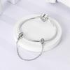 Plated 925 Silver Sun Moon Star Openwork Safety Chain Charms Fit 925 Charms Bracelet Beads Jewelry Gifts for Women