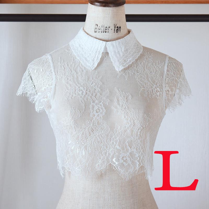 Elegant Black Fake Collar Lace Elegant Women Fake Half Shirt Detachable White False Collars Woman Neckwear Clothing Accessories