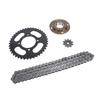 420 Sprocket and Chain Kit 10MM 10T Front 41T Rear Sprocket 76 Drive Links Chain Toothless Flywheel