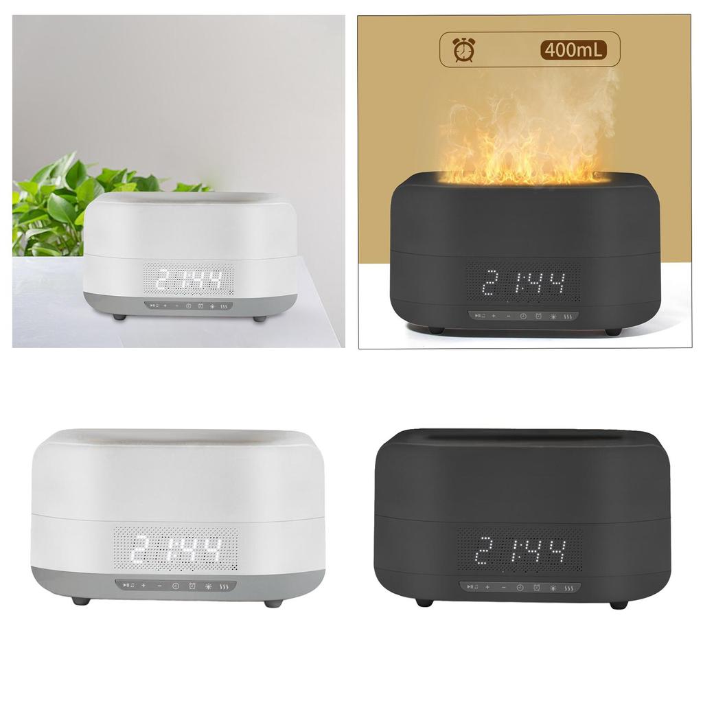 Flame Air Diffuser for Essential Oils Aroma Diffuser Auto Shut Off 400ml Night Light Noiseless Mist Tabletop 12W Air Humidifier