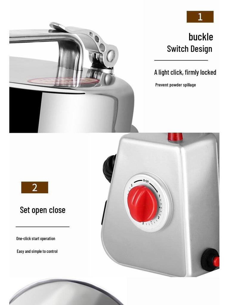 Stainless Steel Multi-Functional Electric Grain & Cereal Crusher Machine