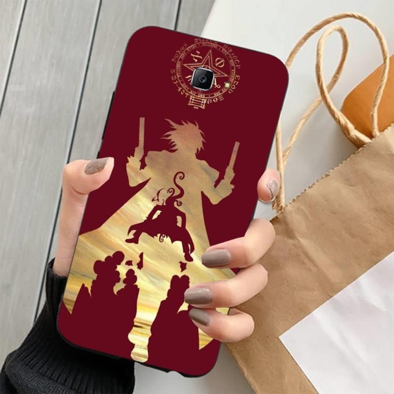 Kryt na telefon s motivem anime Hellsing Alucard s ventilátorem pro Samsung Note 9 10 20 Plus Pro Ultra J6 J5 J7 J8 měkký černý kryt na telefon