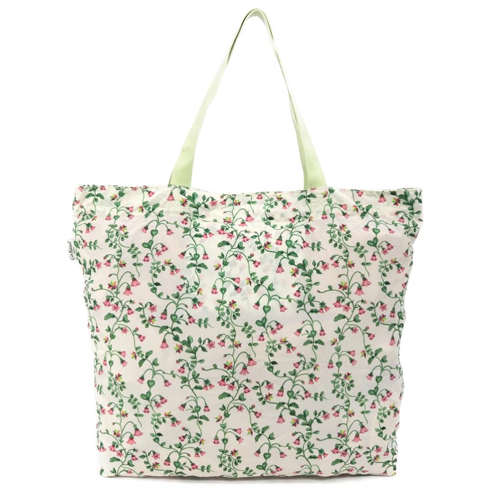 Tote Bag N07993 LARGE FOLDAWAY TOTE TWIN FLOWERS ECRU [Cath Kidston] [Used]
