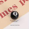 30Pcs Billiard Design Beads Black Loose Beads For Jewelry Making Diy Handmade Bracelet Earrings Key Chain Accessories