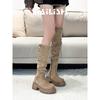 New knee boots spring and autumn high heel boots versatile and thin high knight boots small fashion versatile