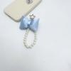 Cute Bowknot Keychain Pendant Fashionable Beaded Phone Straps Chain Unique Keychain Charm Accessory for Handbags and Key