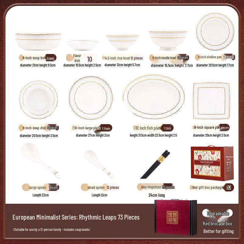 Moode Lanka 16-Piece Gilded Ceramic Dinnerware Set