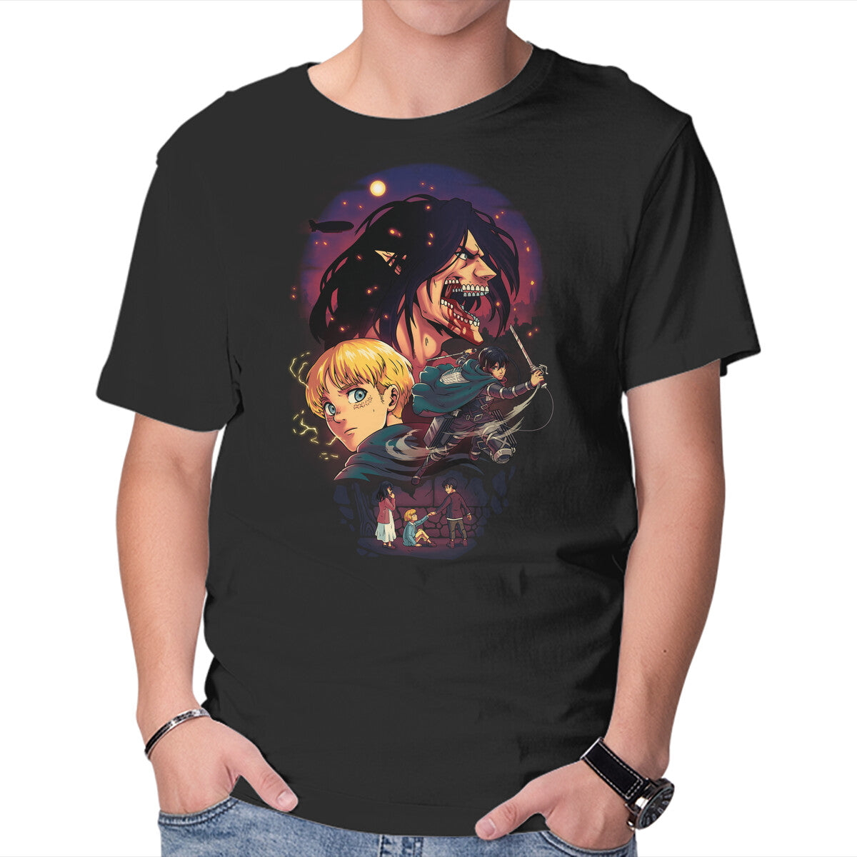 Unisex Crew Neck T-Shirt The Wings of Freedom Graphic Short Sleeve Casual Tee XXXL