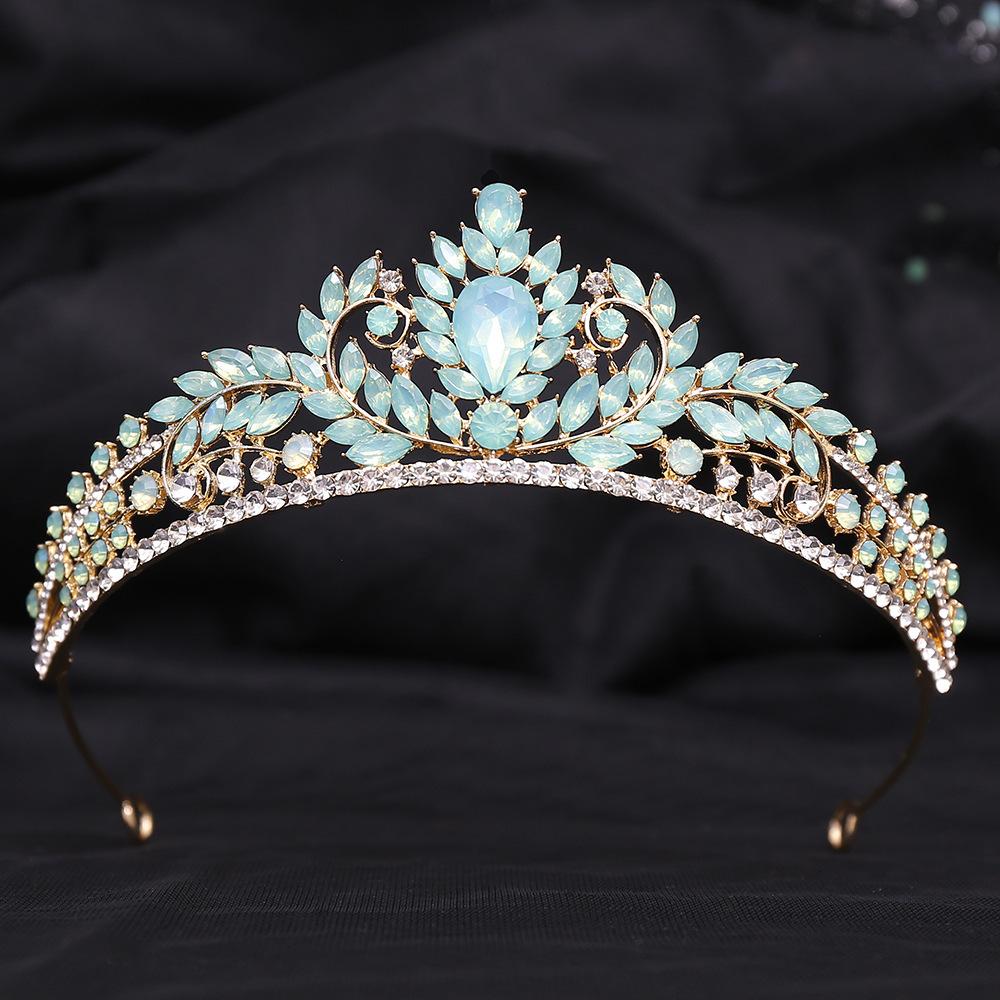 2026 Alloy Crystal Bridal Jewelry Crown, European Wedding Ball Performance Accessories Crown