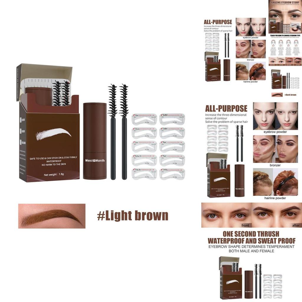 West Month Waterproof Long Lasting Deep Brown Eyebrow Powder For Effortless Makeup