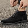 Ankle Boots Men's Leather Boots Low-top Men's Shoes Comfortable and Breathable Pointed Toe European and American Style Short Boots