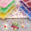 2/3/4mm Mix Size Sparkling Resin Imitate Diamond 2700pcs Smooth Back Adhesive Rhinestones Nail Art Fabrics with Diamond Pen Glue