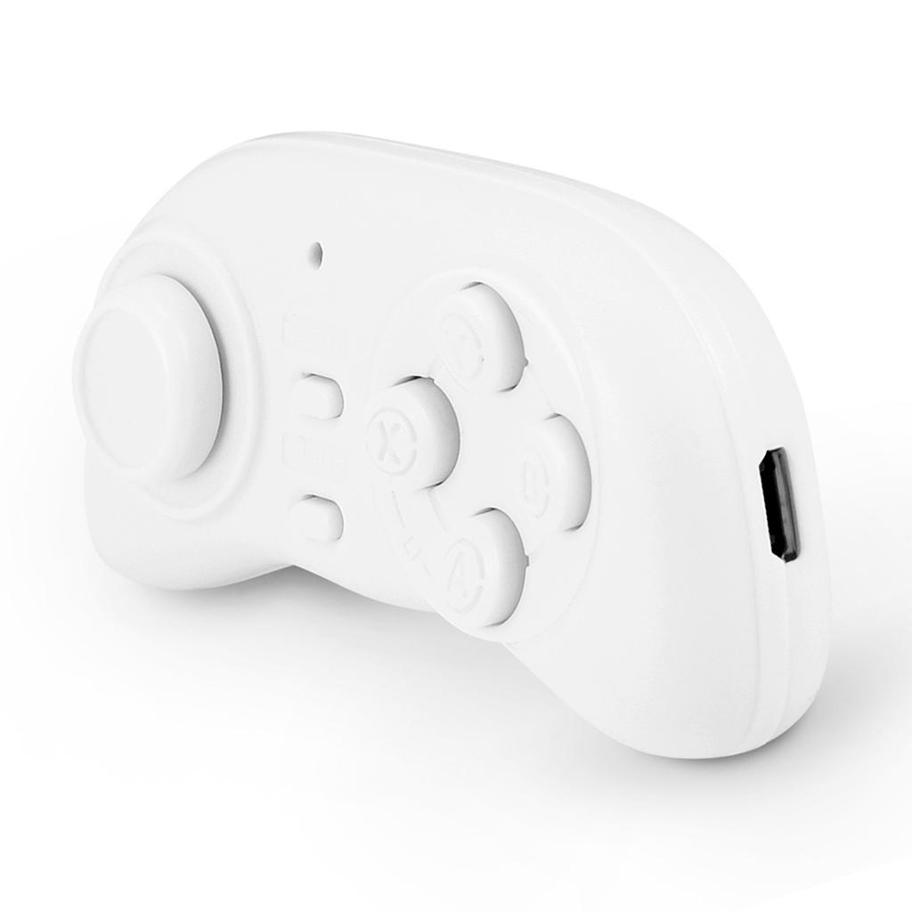 Портативный беспроводной игровой контроллер Bluetooth Мини-геймпад Джойстик Ручка Пульт дистанционного управления спуском затвора Белый