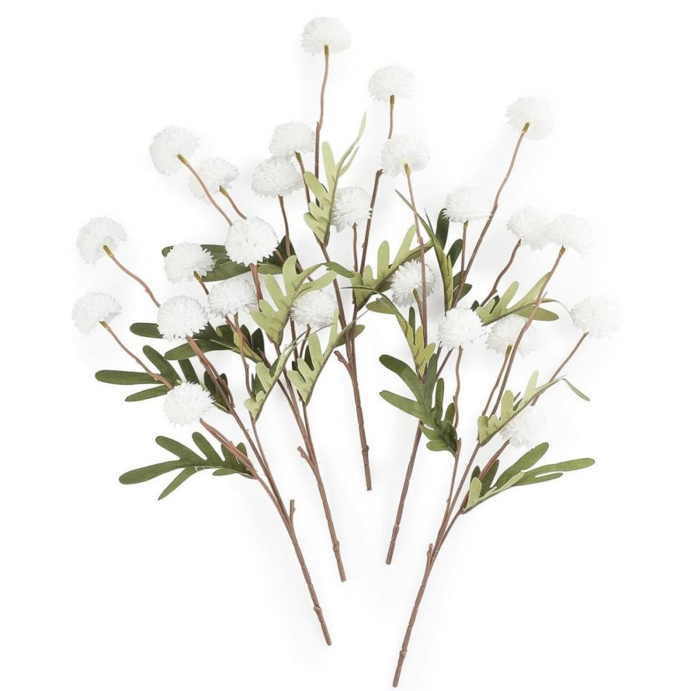 

5 шт. Искусственные цветы хризантемы-помпоны, оптом, поддельные мини-хризантемы со стеблями для букетов своими руками, центральных композиций, свадьбы