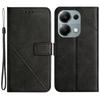 For Xiaomi Redmi Note 13 Pro 4G/Poco M6 Pro 4G Case Lines Imprinted PU Leather Wallet Stand Phone Cover